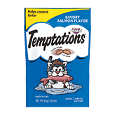 Whiskas Temptations cat treats, savoury salmon, tartar control, crunchy outside, soft inside Full-Size Picture